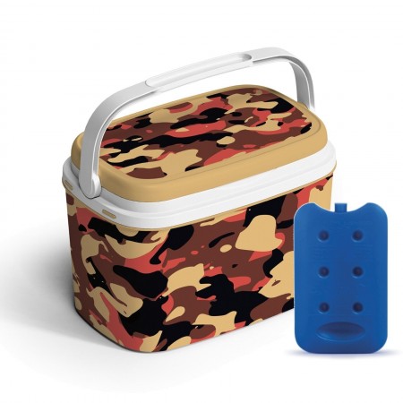 Frigo passivo frigorifero termico 6lt portatile in plastica rigido antigraffio