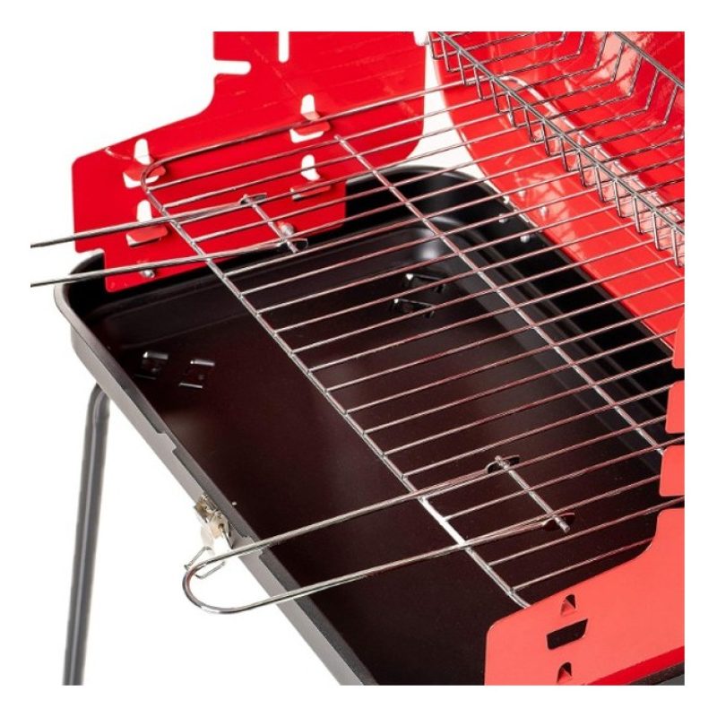 ENRICO COVERI Barbecue richiudibile a valigetta griglia in acciaio ...