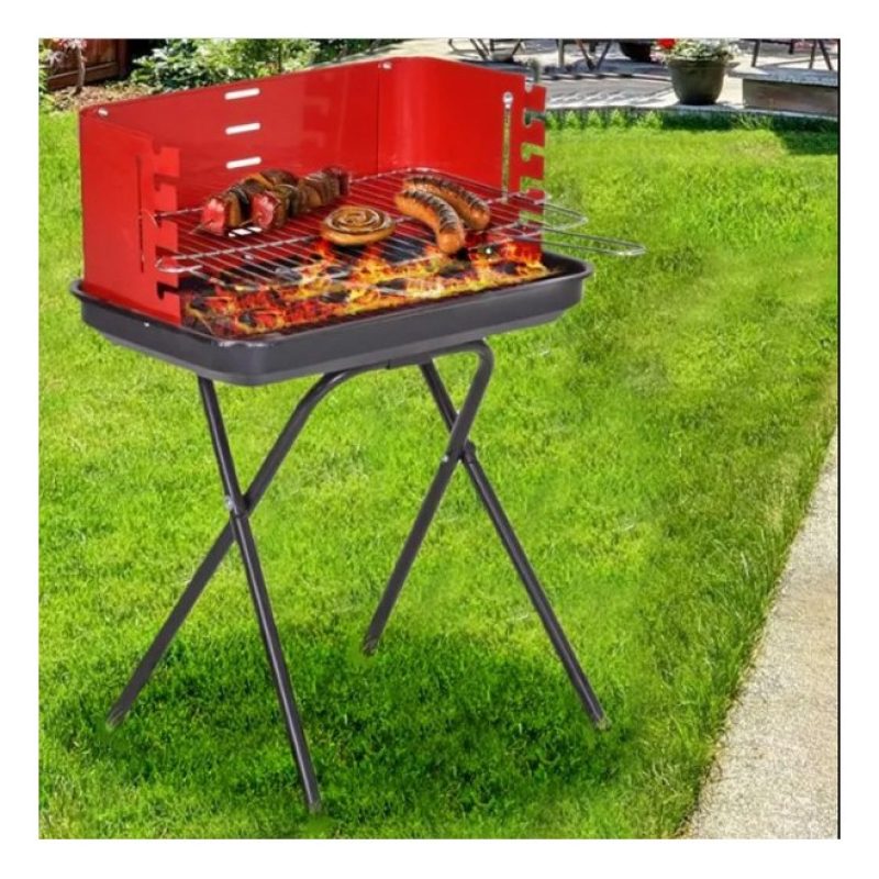 ENRICO COVERI Barbecue richiudibile a valigetta griglia in acciaio ...