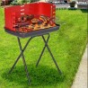 ENRICO COVERI Barbecue richiudibile a valigetta griglia in acciaio ...