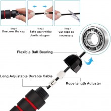 Corda per salto saltare allenamento professionale 2,8 m regolabile jump rope