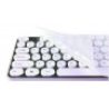 Tastiera wireless mouse senza fili ricevitore USB batterie copertura silicone