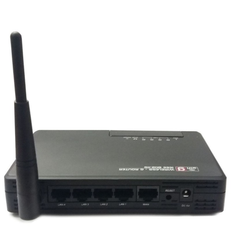 Router internet wireless wifi 4 ethernet 802.11b/g lan ADSL WAN UPnP WPA-PSK
