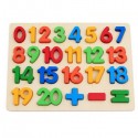 Gioco Educativo Bambini Numeri Puzzle 3d in Legno Colorato incastro giocattolo