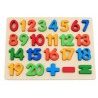 Hongu Gioco Educativo Bambini Numeri Puzzle 3d in Legno Colorato in...