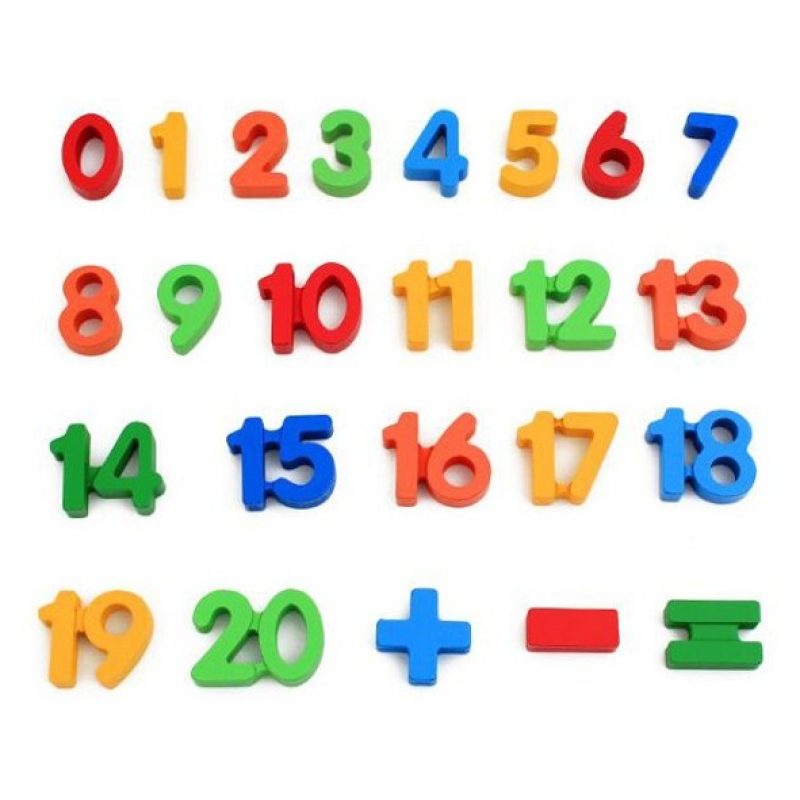 Hongu Gioco Educativo Bambini Numeri Puzzle 3d in Legno Colorato in...