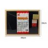 Apel Plastik Lavagna con cornice in legno scrivibile con gessetti c...