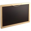 Lavagna con cornice in legno scrivibile con gessetti cancellino 44x33cm bambini