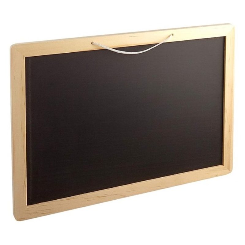 Apel Plastik Lavagna con cornice in legno scrivibile con gessetti c...