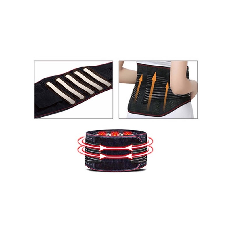 Kmt Style Fascia lombare Cintura schiena supporto stecche autorisca...