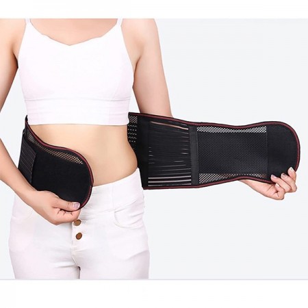 Fascia lombare Cintura schiena supporto stecche autoriscaldante sport S/M/L