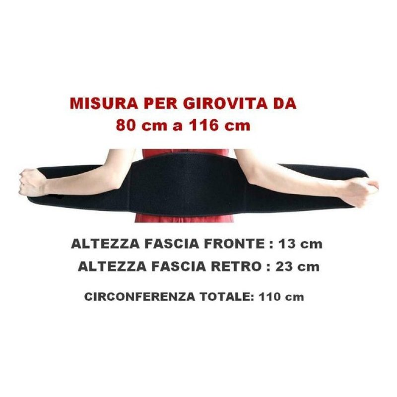 Fascia Lombare Regolabile Neoprene Strappo Supporto Schiena Moto Sp...