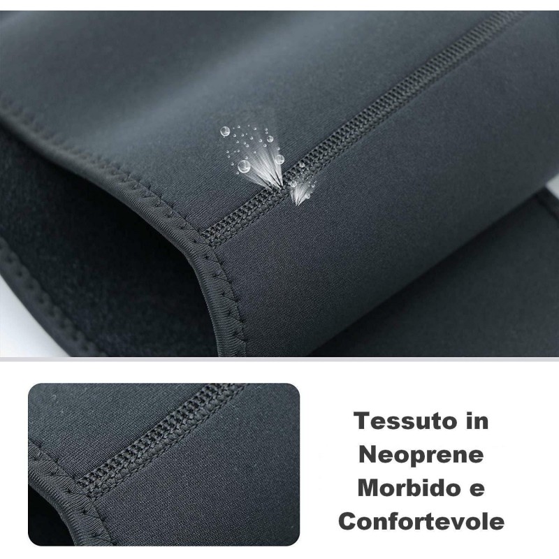 Fascia Lombare Regolabile Neoprene Strappo Supporto Schiena Moto Sp...