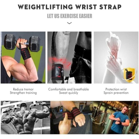 Coppia polsiera fascia elastica polso tendinite distorsione supporto palestra