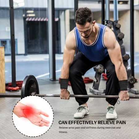 Coppia fascia elastica per polso mano benda elasticizzata dolori sport polsiera