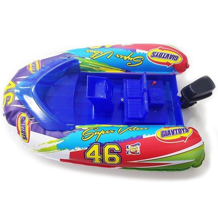 Gommone Gonfiabile motoscafo a Batteria Giocattolo d'acqua bambini barca nave