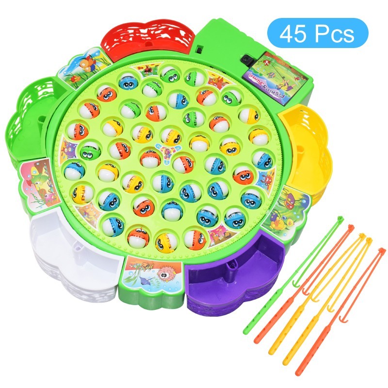 Pesca Pazza 45 Pezzi Giocattolo Gioco Bambini 3+ pesciolini elettro...