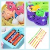 Pesca Pazza 45 Pezzi Giocattolo Gioco Bambini 3+ pesciolini elettro...
