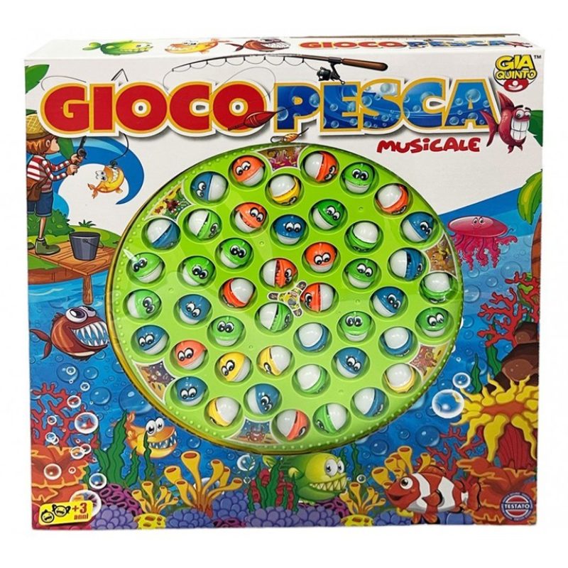 Pesca Pazza 45 Pezzi Giocattolo Gioco Bambini 3+ pesciolini elettro...