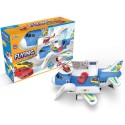 Aereo Garage Giocattolo Bambini Aereoplano Apribile 2 Macchinine 1 elicottero