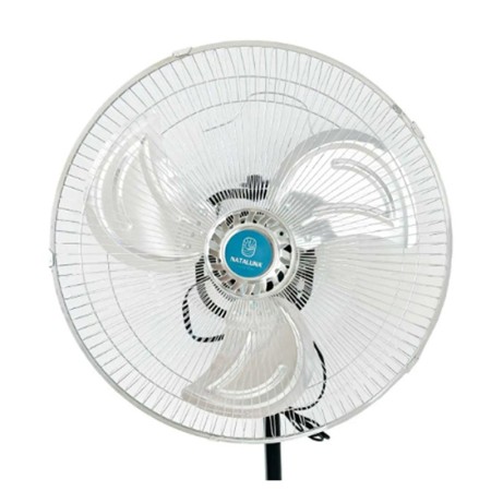 Ventilatore a Piantana Acciaio Base Tonda 60W 3 Pale Altezza