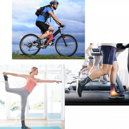 Cavigliera 2pz Fascia Ortopedica Tutore Caviglia Piede Supporto Traumi Sport