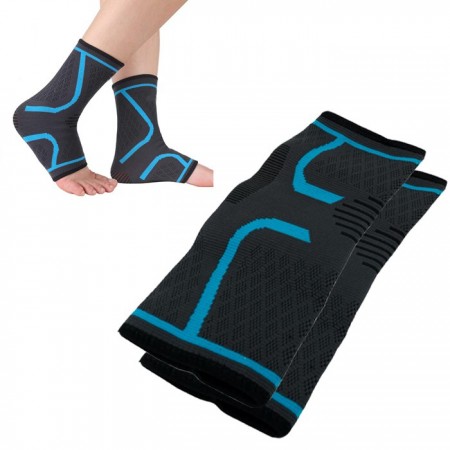 Cavigliera 2pz Fascia Ortopedica Tutore Caviglia Piede Supporto Traumi Sport