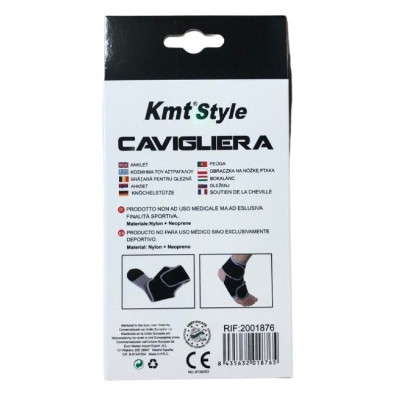 Kmt Style Cavigliera 2pz per Distorsione Supporto Caviglia Sport Tu...