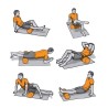 Rullo massaggiante massaggio yoga roller schiuma griglia Trigger Palestra Sport