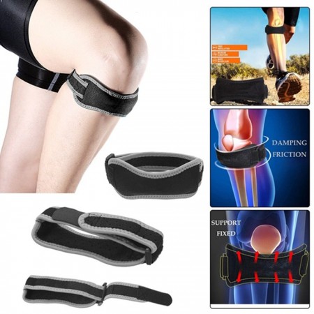 Cinturino Ginocchio per Tendinite Della Rotula 2PZ supporto tutore sport fascia
