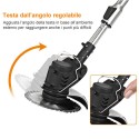 Decespugliatore elettrico 2 Batteria litio erba Tagliaerba tagliabordi 1500W con kit ruote 