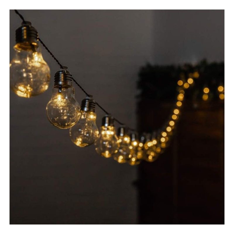 AD Trend Catena luminosa esterno 10 Lampadine E27 LED luce calda ca...