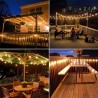 AD Trend Catena luminosa esterno 10 Lampadine E27 LED luce calda ca...