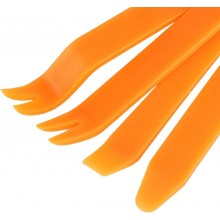 Kit attrezzi smontaggio interni plafoniere plastiche portiere casse auto 4 pz