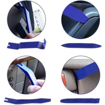 Kit 5 Leve Smontaggio Plastiche Professionali Interni Auto Antigraffio portiere