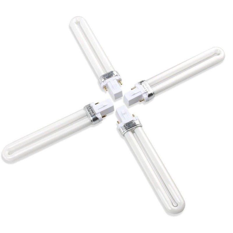 4x 9W lampadina UV ricambio manicure unghie fornetto macchina nails normali LED