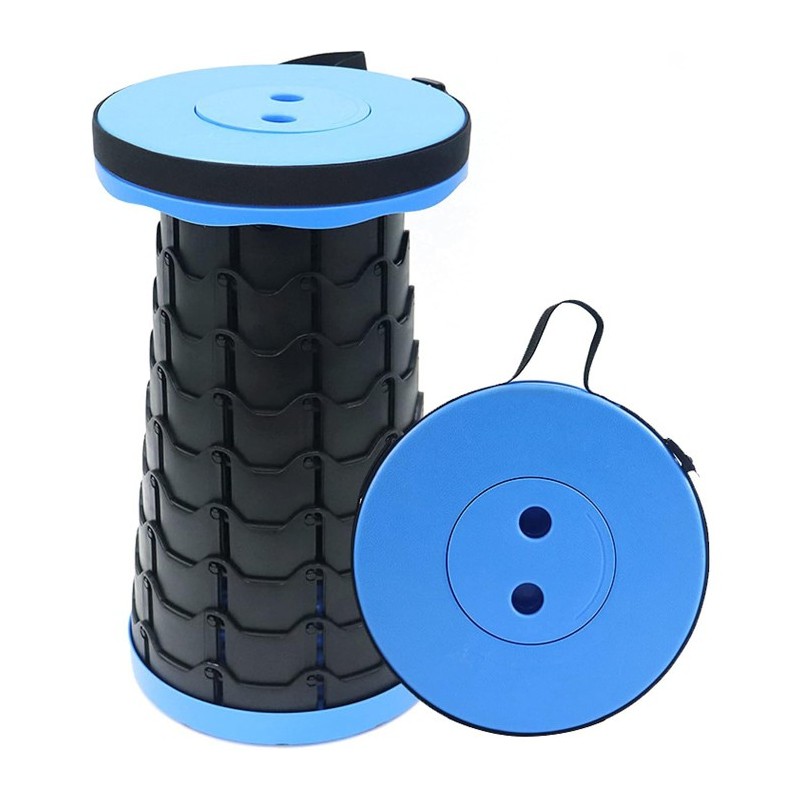 Sgabello Telescopico Pieghevole Regolabile Portatile Da Viaggio Campeggio Pesca