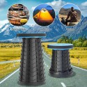 Sgabello Telescopico Pieghevole Regolabile Portatile Da Viaggio Campeggio Pesca