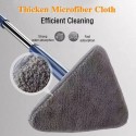 Mocio triangolare lavapavimenti mop girevole autostrizzante per soffitto polvere