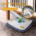 Mocio triangolare lavapavimenti mop girevole autostrizzante per soffitto polvere