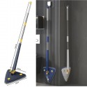 Mocio triangolare lavapavimenti mop girevole autostrizzante per soffitto polvere