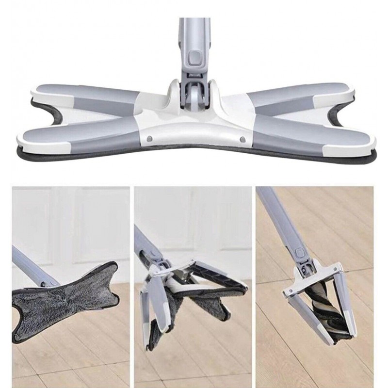 Hongu Twist Mop Mocio A Torsione Con Panno Microfibra Scopa Per Pav...