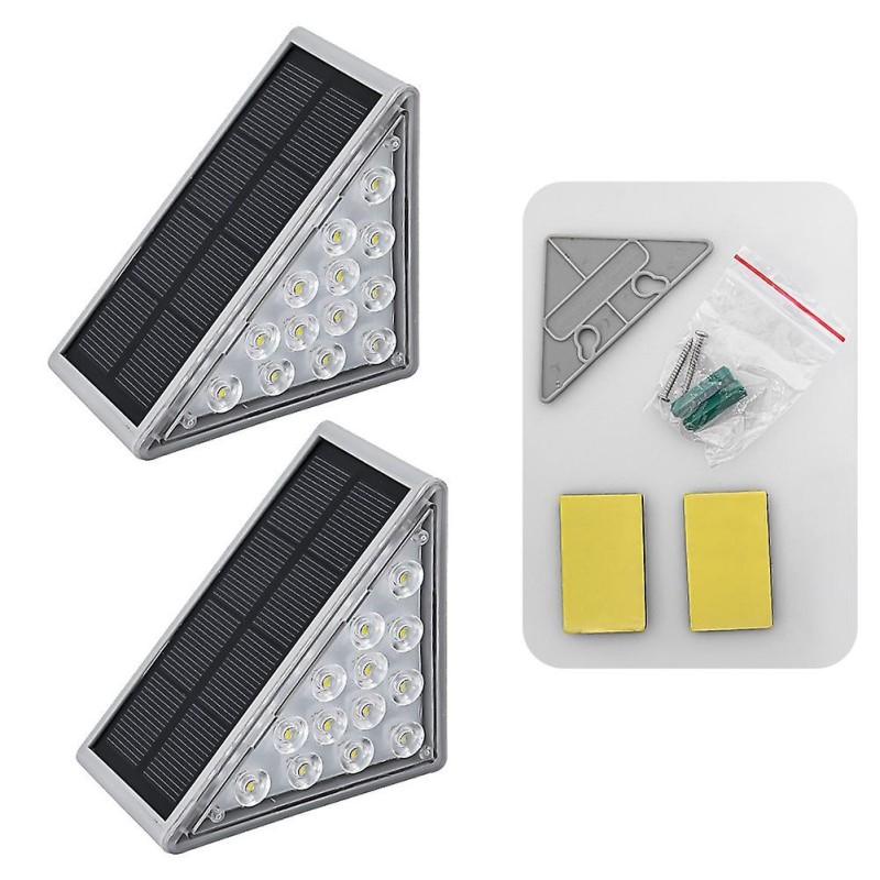 Hongu Set 2 Lampade Solari Segnapasso a LED lampade Scale 3000K Luc...