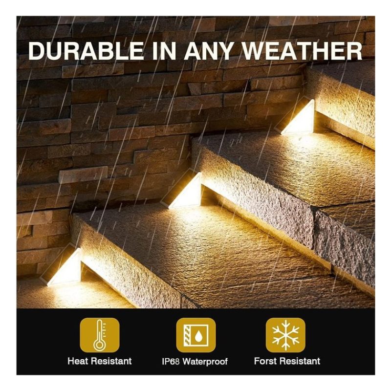 Hongu Set 2 Lampade Solari Segnapasso a LED lampade Scale 3000K Luc...