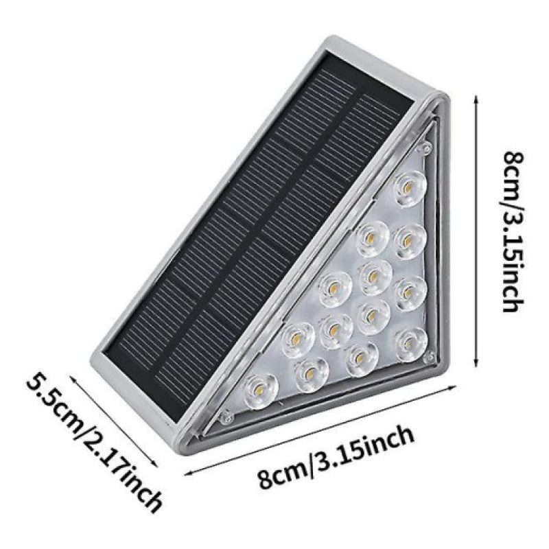 Hongu Set 2 Lampade Solari Segnapasso a LED lampade Scale 3000K Luc...