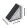 Hongu Set 2 Lampade Solari Segnapasso a LED lampade Scale 3000K Luc...