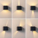 2x Luci a Led energia solare Luce da parete Faro applique Lampada esterno