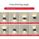 2x Luci a Led energia solare Luce da parete Faro applique Lampada esterno