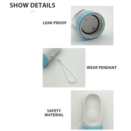 Dispenser d'Acqua per Cani gatti Borraccia Animali Domestici Bottiglia portatile