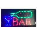 Insegna luminosa LED insegne luminose scritta elettrica negozi vetrina bar pub